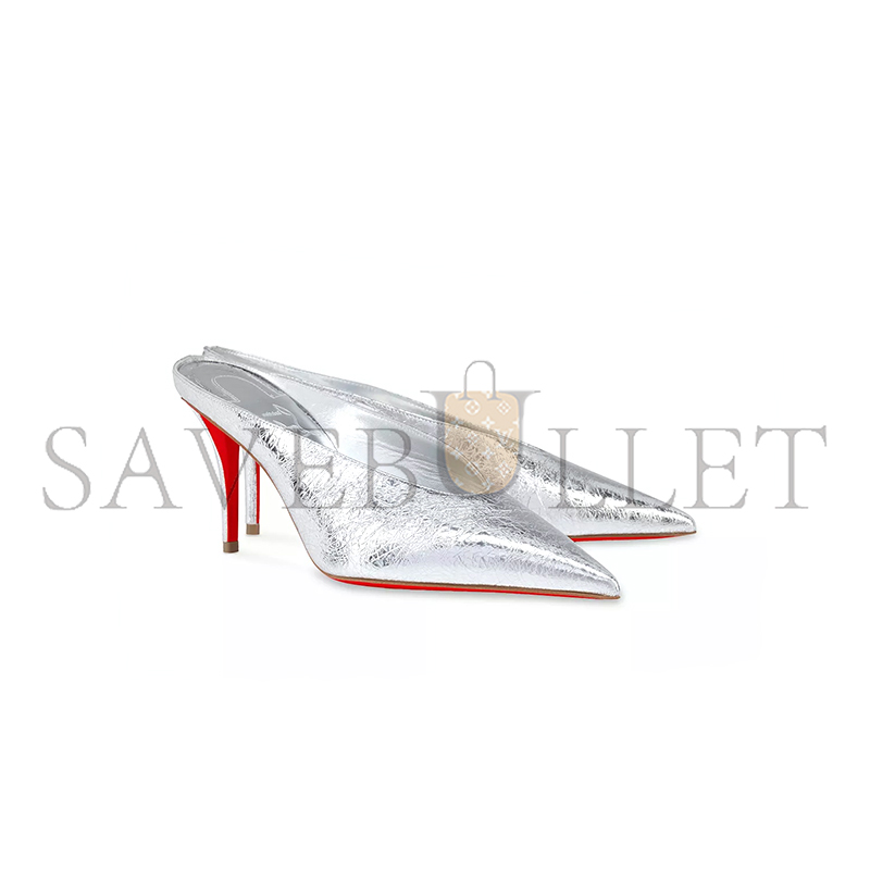 CHRISTIAN LOUBOUTIN MISS Z SLIMIMULE LEATHER 80 MM MULES 446940